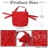 Cloth High Jacquard Flower Sugar Gift Drawstring Bags with Handle ST-CJ0004-01C-8
