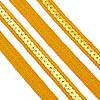 Sparkle Polyester Lace Ribbons OCOR-WH0090-67C-1