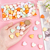 Acrylic Heart Pendants PALLOY-PH01691-3