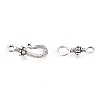 Tibetan Style Alloy S-Hook Clasps TIBE-L003-031AS-2