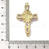 Rack Plating Brass Micro Pave Cubic Zirconia Links X-KK-P287-51G-05-3