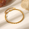 Stainless Steel Cuban Link Chain Bracelets & Necklaces Sets for Women FI8814-1-3