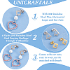 Unicraftale 80Pcs 4 Styles 201 Stainless Steel Stud Earring Findings EJEW-UN0002-42-5