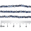 Transparent Electroplate Glass Beads Strands EGLA-A039-T2mm-UA10-4