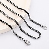 2MM 304 Stainless Steel Wheat Chain Necklaces NJEW-Q013-16A-1
