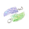 Luminous Resin Sequins Pendants RESI-V006-01A-P-3