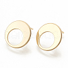 Brass Stud Earring Findings KK-N186-54G-1