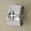 Cross Pattern Alloy Finger Rings FS-WG6D053-03-4