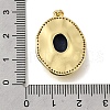 Natural Lapis Lazuli Faceted Oval Pendants KK-U072-19G-3
