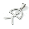 Non-Tarnish 201 Stainless Steel Pendants STAS-U003-09P-2