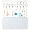 DIY Mixed Shapes Charm Pendant Silicone Molds for DIY Earring Keychain Making DIY-YW0009-44-1