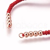 Nylon Cord Braided Bead Bracelets Making BJEW-F360-FRG18-2