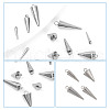 ARRICRAFT 70Pcs 7 Style 304 & 201 Stainless Steel Pendants STAS-AR0002-06-6