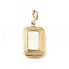 Rectangle 304 Stainless Steel Pendant Decorations STAS-H202-10G-1