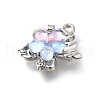 Alloy Acrylic Pendants PALLOY-R157-02P-01-2
