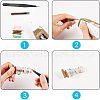 ARRICRAFT Electroplated Natural Quartz Crystal Bead Strands G-AR0001-01-5