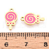 304 Stainless Steel Enamel Charms STAS-T065-59G-02-3