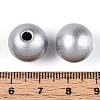 Spray Painted Round Natural Schima Wood Beads WOOD-A018-14mm-02-3