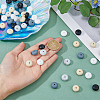 DICOSMETIC 60Pcs 5 Colors Food Grade Eco-Friendly Silicone Beads SIL-DC0001-37-3