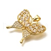 Rack Plating Brass Micro Pave Cubic Zirconia Enamel Pendants KK-L226-031G-01-2