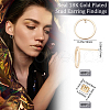 Beebeecraft Ring Brass Stud Earing Findings KK-BBC0014-20G-2