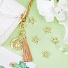 SUNNYCLUE 6Pcs Eco-Friendly Rack Plating Brass Spring Gate Rings KK-SC0003-78-4