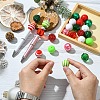 DIY Round Acrylic & Striped Resin Beads Pendants Making Kits DIY-YW0010-21A-5