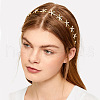 Starfish Alloy Crystal Rhinestone Hairband & Stud Earrings Sets FS-WGF7E24-01-3