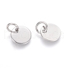 Non-Tarnish 304 Stainless Steel Charms STAS-I124-01C-P-2