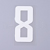 Number Iron On Transfers Applique Hot Heat Vinyl Thermal Transfers Stickers For Clothes Fabric Decoration Badge DIY-WH0148-43H-1
