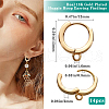 Beebeecraft 14Pcs Brass Hoop Earrings KK-BBC0014-51-2