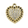 Alloy Rhinestone Pendants PALLOY-P308-06KCG-1