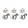 Tibetan Style Alloy Pendant Rhinestone Settings TIBEP-S319-059AS-RS-2