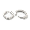 Brass Hoop Earrings EJEW-L211-010P-P-2