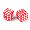 Printed Opaque Acrylic Beads MACR-N018-03-2