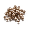 Baking Painted Pearlized Glass Pearl Round Beads HY-XCP0001-25B-1