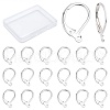 CREATCABIN 40Pcs Brass Huggie Leverback Earring Findings KK-CN0001-47-1
