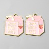 Alloy Enamel Pendants ENAM-CJC0010-31D-1
