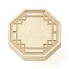 Octagon Frame Brass Stamp Heads AJEW-M037-08G-2