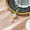 Glass Pearl Pendant Decoations HJEW-MZ00167-1