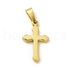 PVD Vacuum Plating 201 Stainless Steel Pendants STAS-A073-10G-2