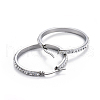 304 Stainless Steel Big Hoop Earrings EJEW-L232-036C-P-2