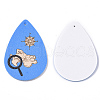 PU Leather Big Pendants FIND-T059-021-2