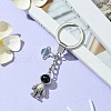 Alloy Enamel & Rhinestone Keychain KEYC-YW00044-2