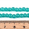 Baking Painted Imitation Jade Glass Round Bead Strands DGLA-Q021-4mm-07-1-4