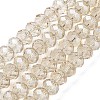 Handmade Imitate Austrian Crystal Faceted Rondelle Glass Beads X-G02YI0P3-1