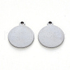 Tarnish Resistant 304 Stainless Steel Pendants STAS-N092-23B-2