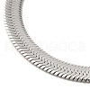 Unisex 304 Stainless Steel Herringbone Chains Necklaces NJEW-L173-011-P-2