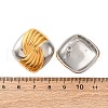 304 Stainless Steel Two Tone Stud Earrings EJEW-Z109-05GP-02-5