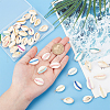 42Pcs 42 Styles Natural Cowrie Shell Pendants PALLOY-HY00038-3